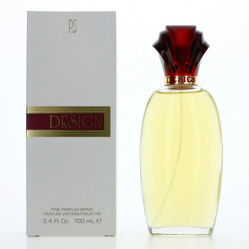 Paul Sebastian 3.4 oz Fine Parfum Spray for Women, elegant bottle with floral design and sleek packaging.
