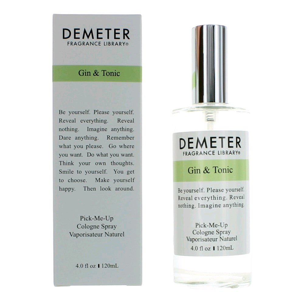 Gin & Tonic Demeter 4 oz Cologne Spray Unisex - Pertinacia Perfume