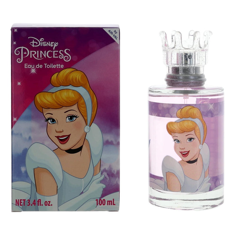 Disney Cinderella Disney Princess 3.4 oz EDT spray for women, featuring elegant perfume bottle with Cinderella design.
