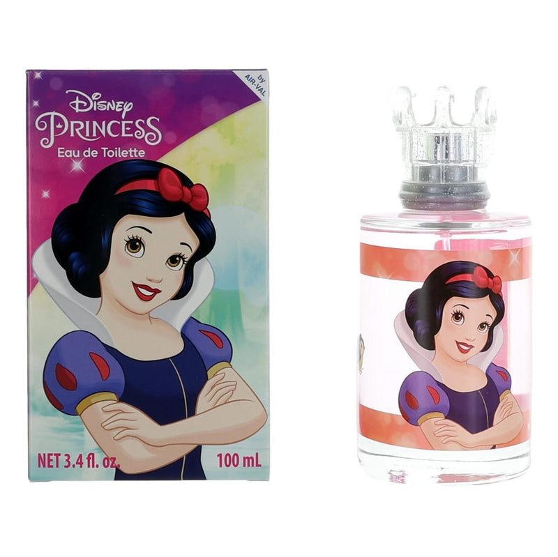 Disney Princess Snow White 3.4 oz EDT spray for girls by Air-Val, featuring Snow White in a vibrant, colorful design.