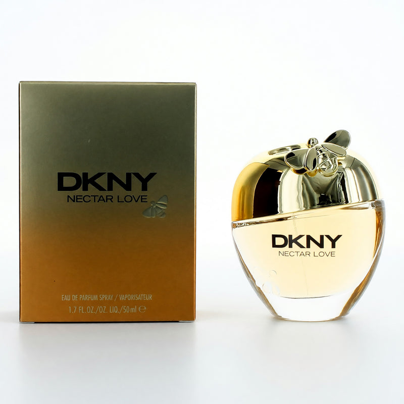Donna Karan DKNY Nectar Love 1.7 oz Eau de Parfum spray for women, showcasing the elegant bottle and floral design.