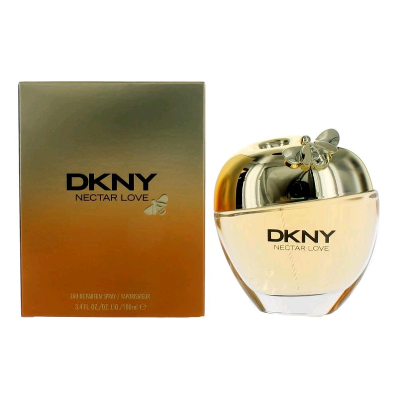 Donna Karan DKNY Nectar Love 3.4 oz women’s EDP spray bottle, with floral and fruity fragrance accents.