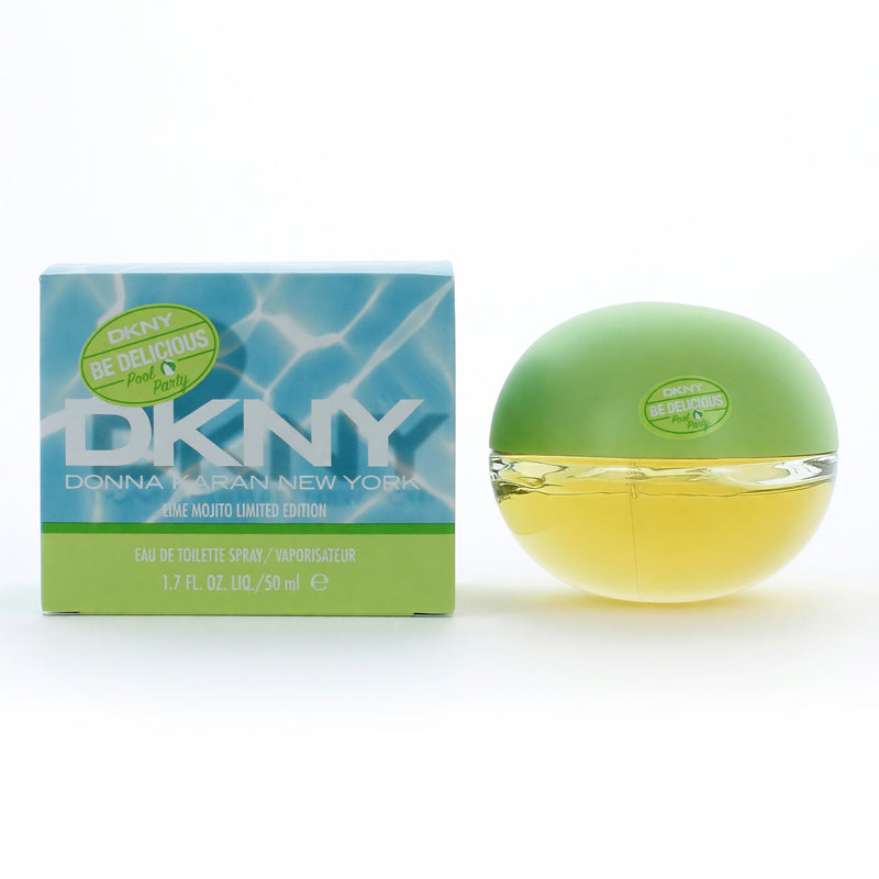 Donna Karan Be Delicious Pool Party Lime Mojito EDT spray for women, 1.7oz, featuring fresh lime and mint in a sleek bottle.