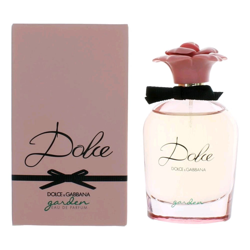 Dolce & Gabbana Dolce Garden 2.5 oz women’s EDP spray bottle with floral packaging and elegant design.