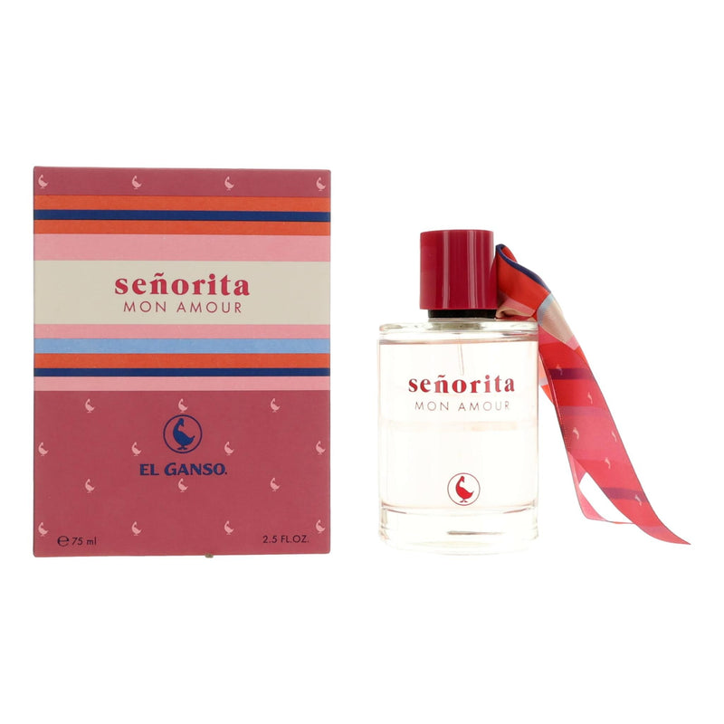 Senorita Mon Amour by El Ganso 2.5 oz EDT spray for women with elegant bottle design and floral accents.
