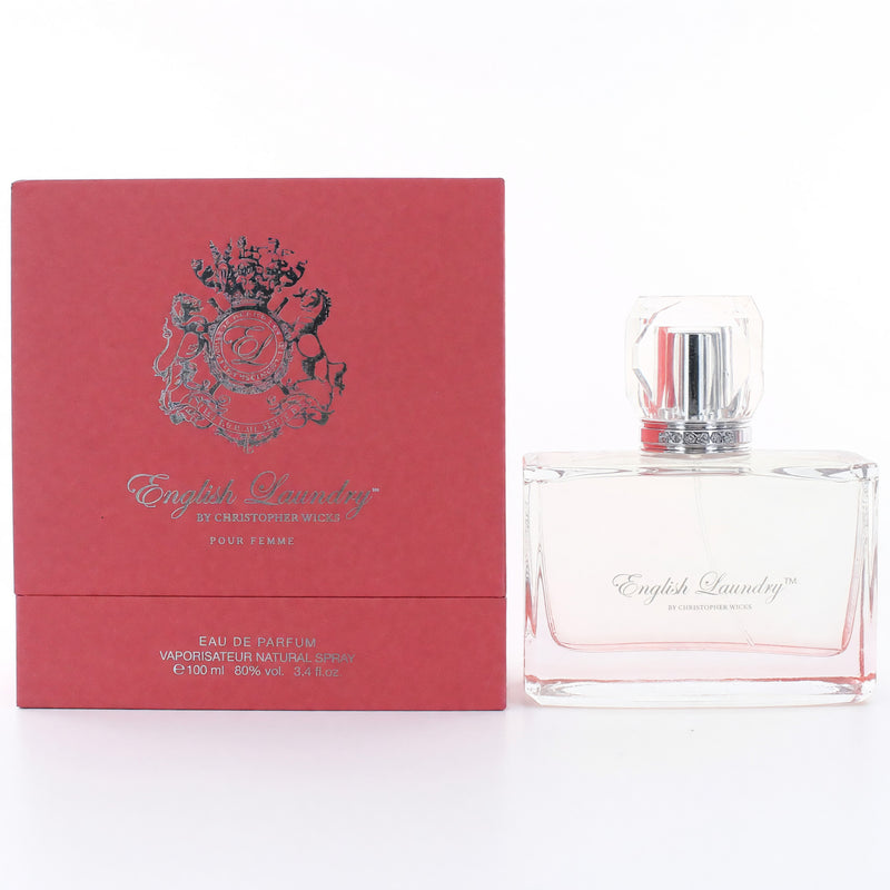 English Laundry Signature Femme 3.4 oz women’s EDP spray bottle with elegant packaging and floral design.