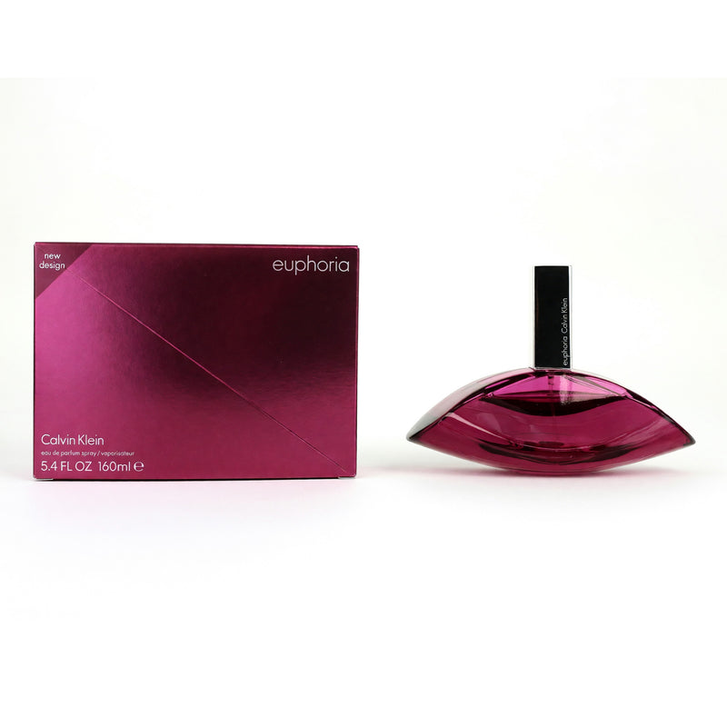 Calvin Klein Euphoria women's 5.4 oz Eau de Parfum spray bottle with sleek packaging and elegant design.