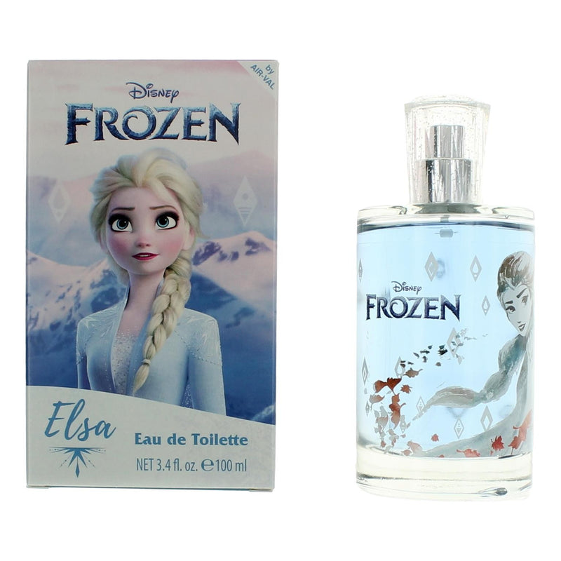 Frozen Elsa Disney 3.4 oz EDT spray for women with a sleek bottle design, perfect for fans of the Disney Frozen character.