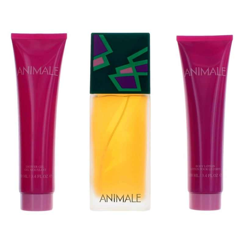 Animale by Animale 3-piece gift set for women with clothing and accessories, displayed on a flat surface with packaging.