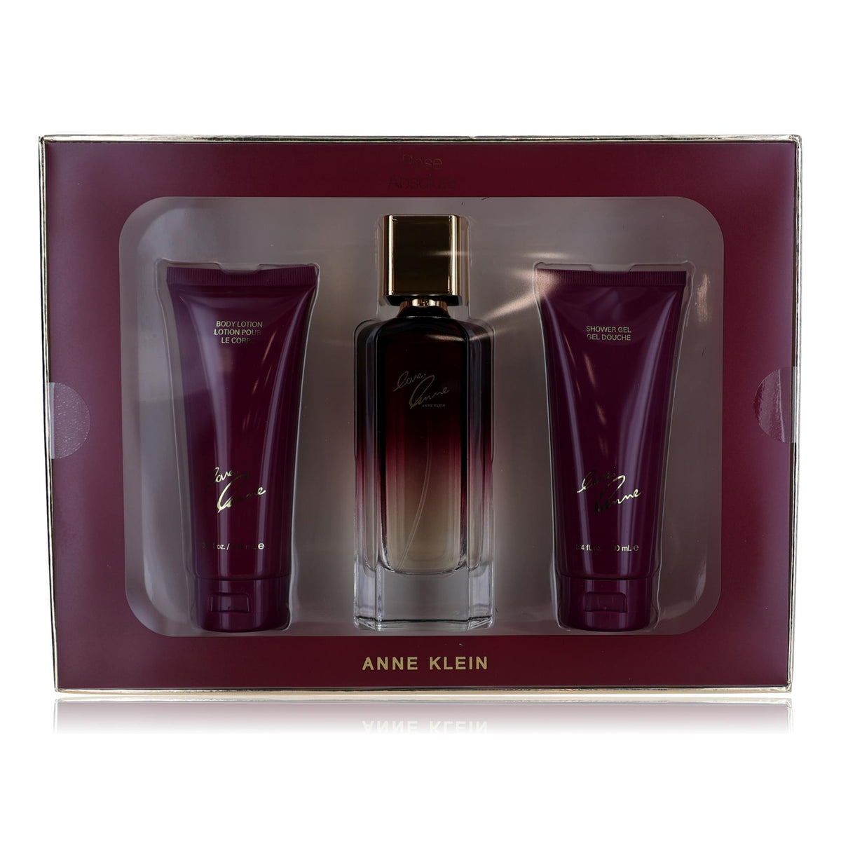 Rose Absolute Anne Klein 3 Piece Gift Set Women - Pertinacia Perfume