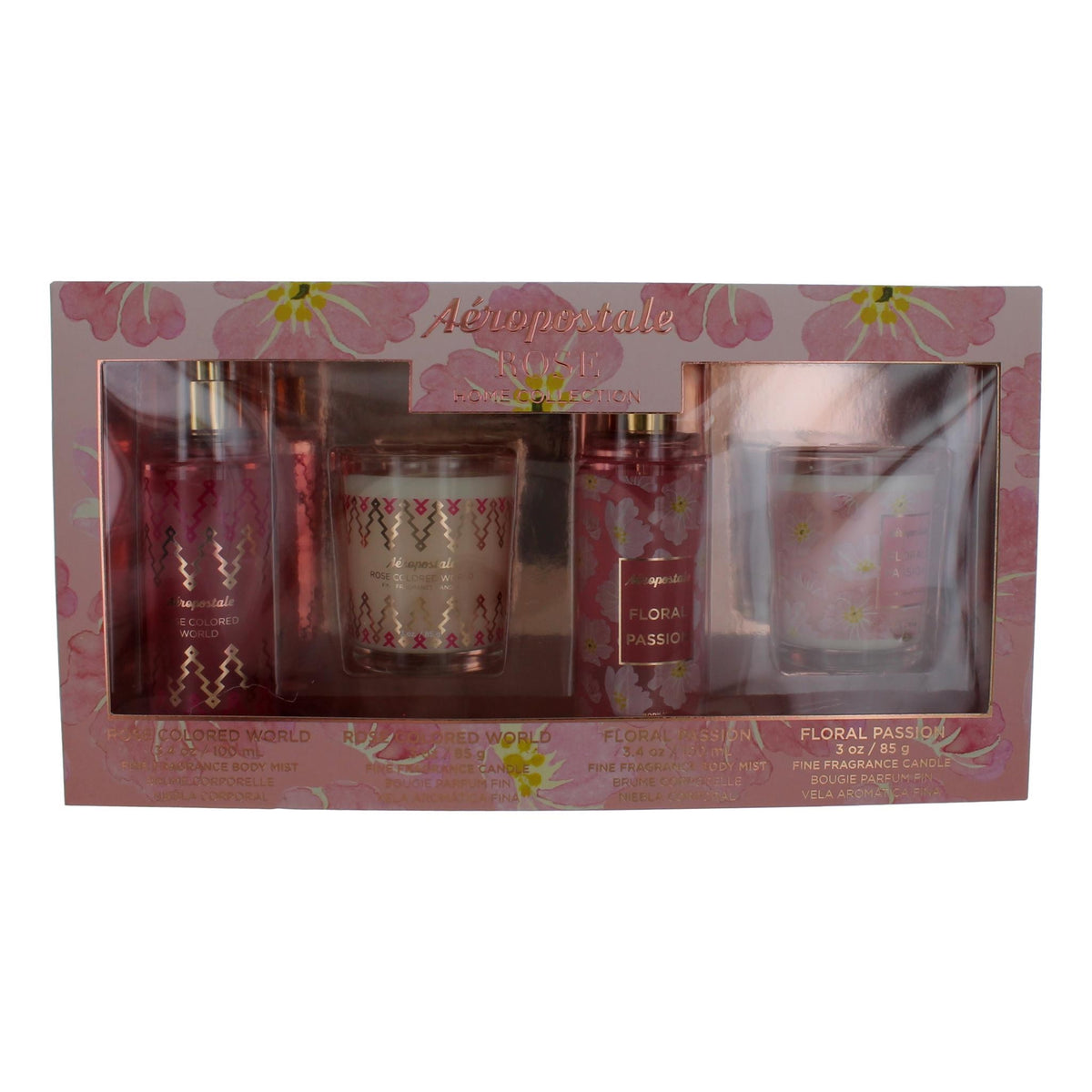 Aeropostale Rose Home Collection Aeropostale 4 Piece Gift Set - Pertinacia Perfume