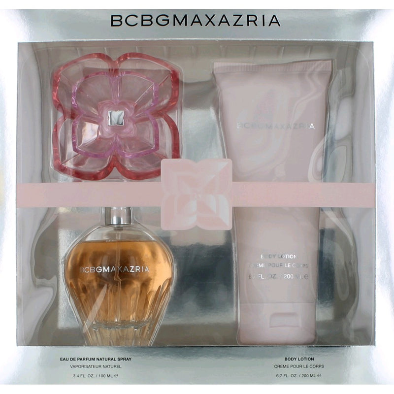 Max Azria BCBGMAXAZRIA 2-piece gift set for women, including stylish clothing and accessories, displayed on a neutral background.