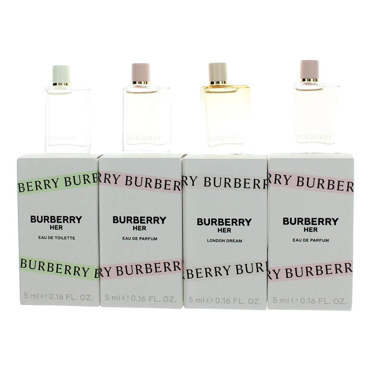 Burberry Her Burberry 4 Piece Variety Mini Gift Set Women - Pertinacia Perfume