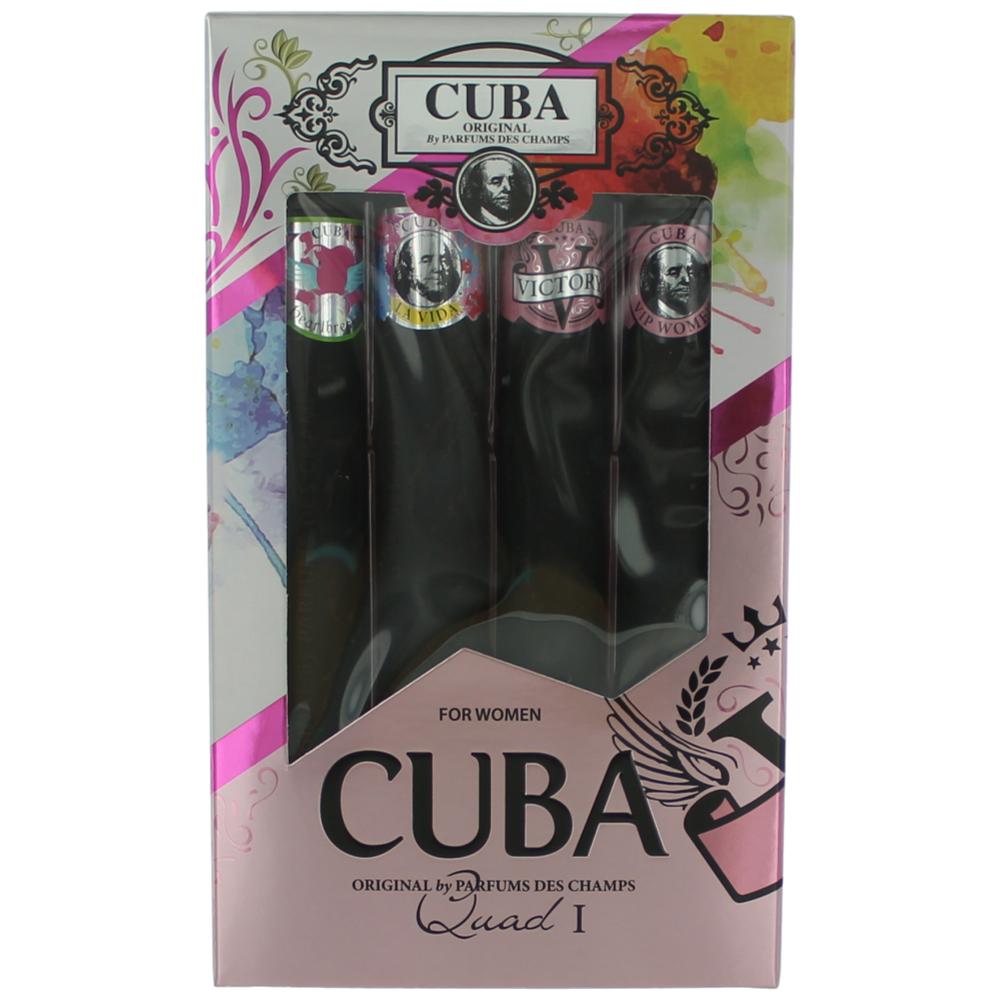 Cuba Quad I Cuba 4 Piece Gift Set Women - Pertinacia Perfume