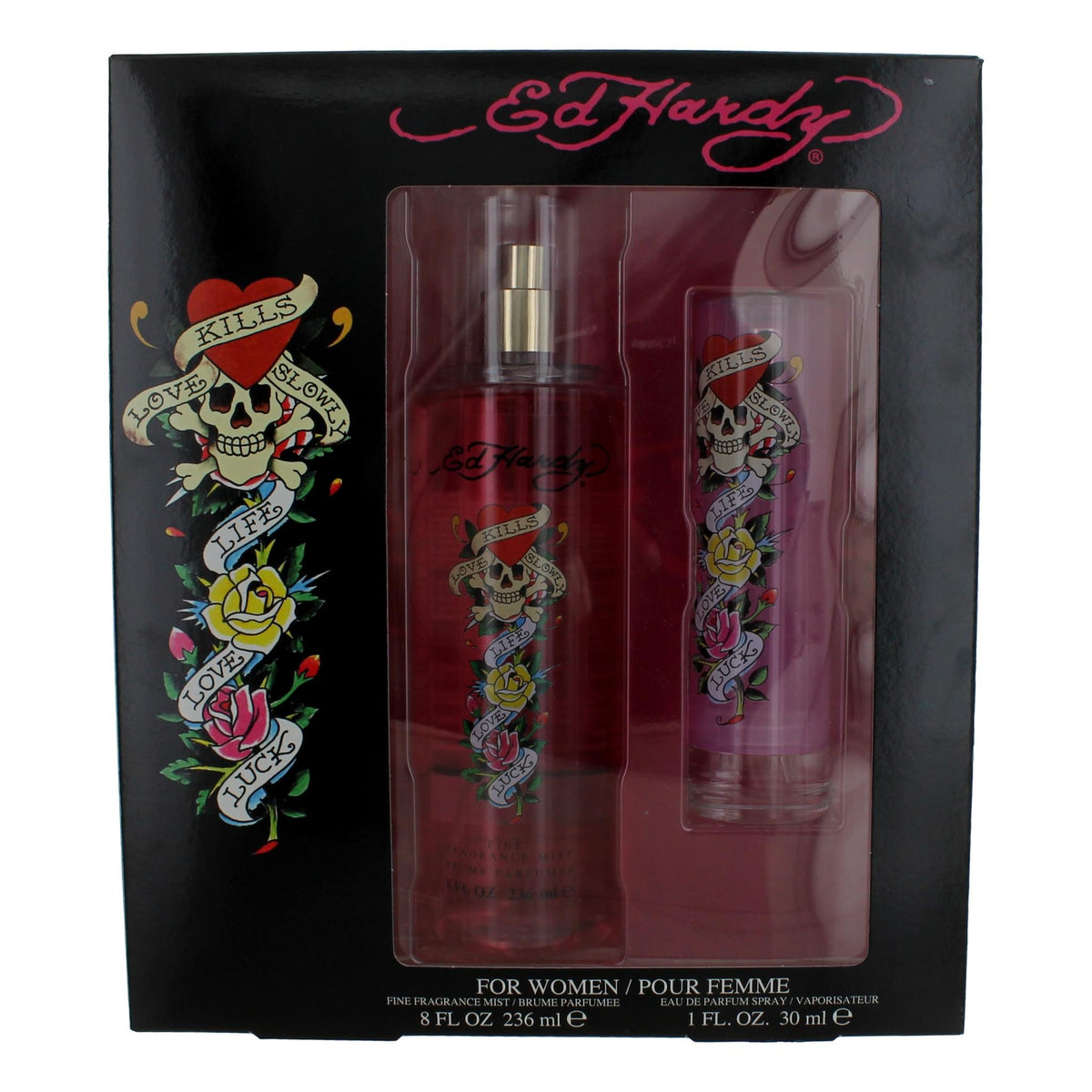 Ed Hardy Christian Audigier 2 Piece Gift Set Women - Pertinacia Perfume