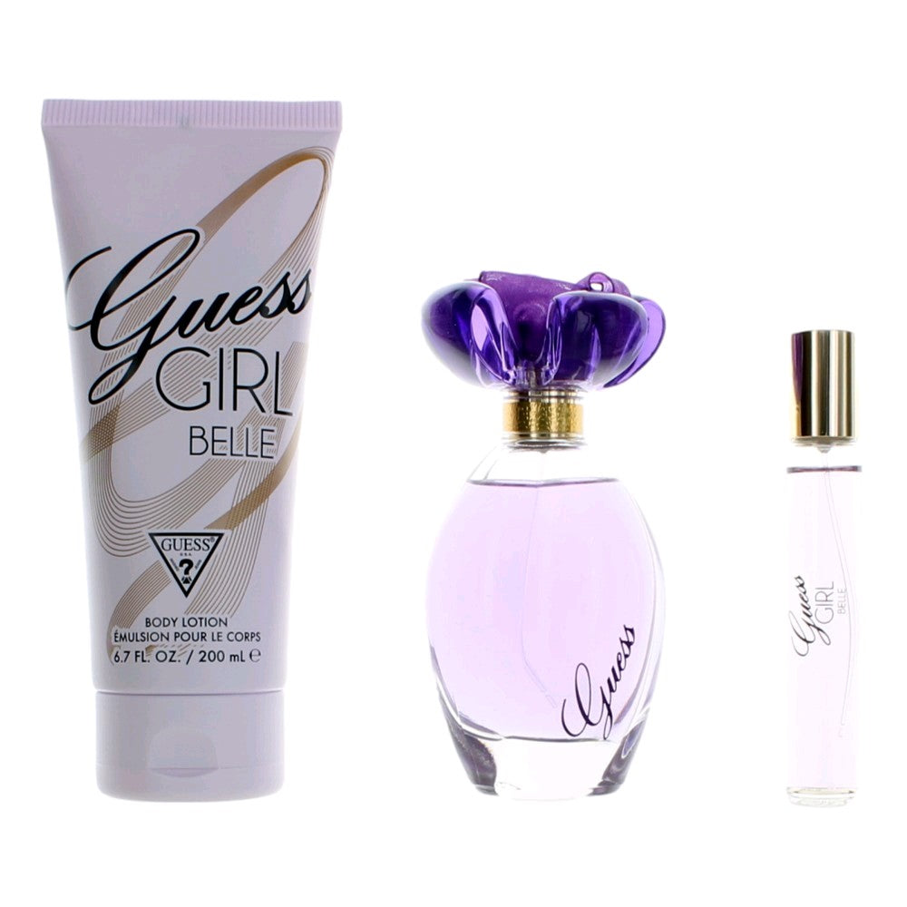 Guess Girl Belle Guess 3 Piece Gift Set Women - Pertinacia Perfume
