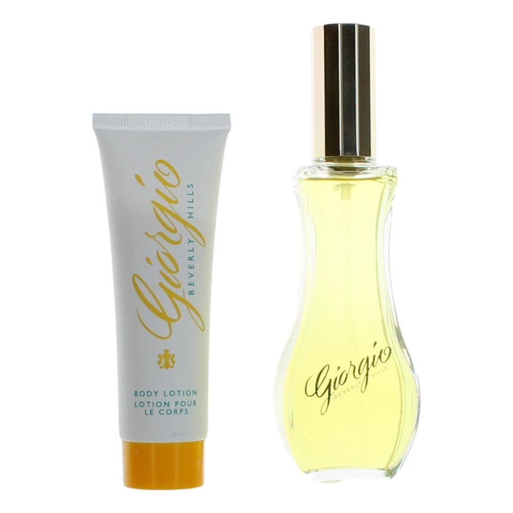 Giorgio Beverly Hills 2 Piece Gift Set with Body Lotion Women - Pertinacia Perfume