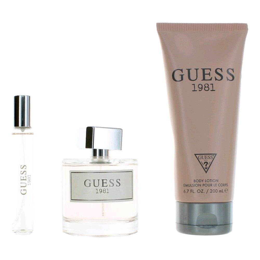 Guess 1981 Guess 3 Piece Gift Set Women - Pertinacia Perfume