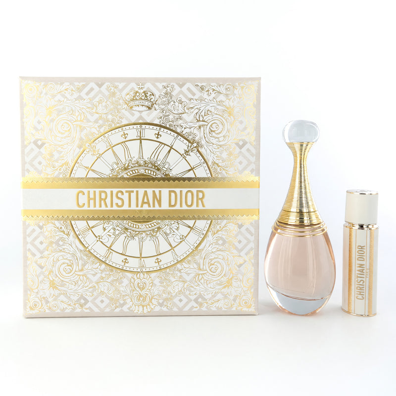 Christian Dior J'adore 2-piece gift set for women, includes perfume bottle and matching skincare or accessory items.
