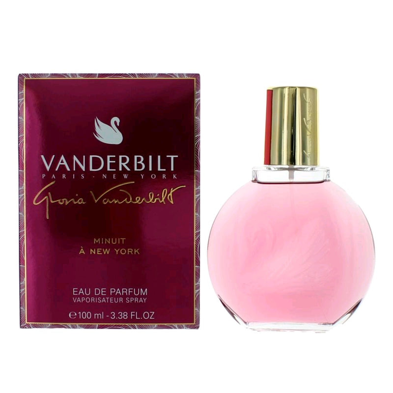 Gloria Vanderbilt Vanderbilt Minuit A New York 3.3oz women’s EDP spray bottle with elegant packaging.