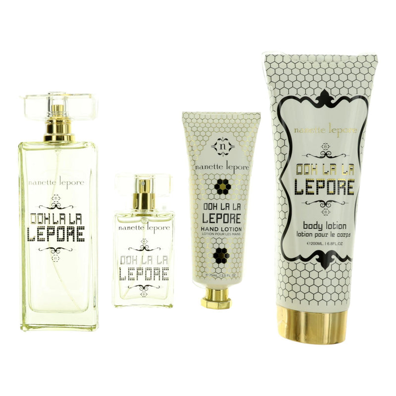 Four-piece women's clothing set from Nanette Lepore's Ooh La La Lepore collection, featuring stylish, coordinated fashion pieces.