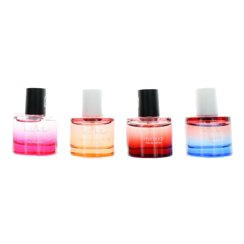 Nicole Miller 4-piece gift set for women featuring elegant packaging and luxurious products from the Nicole Miller brand.