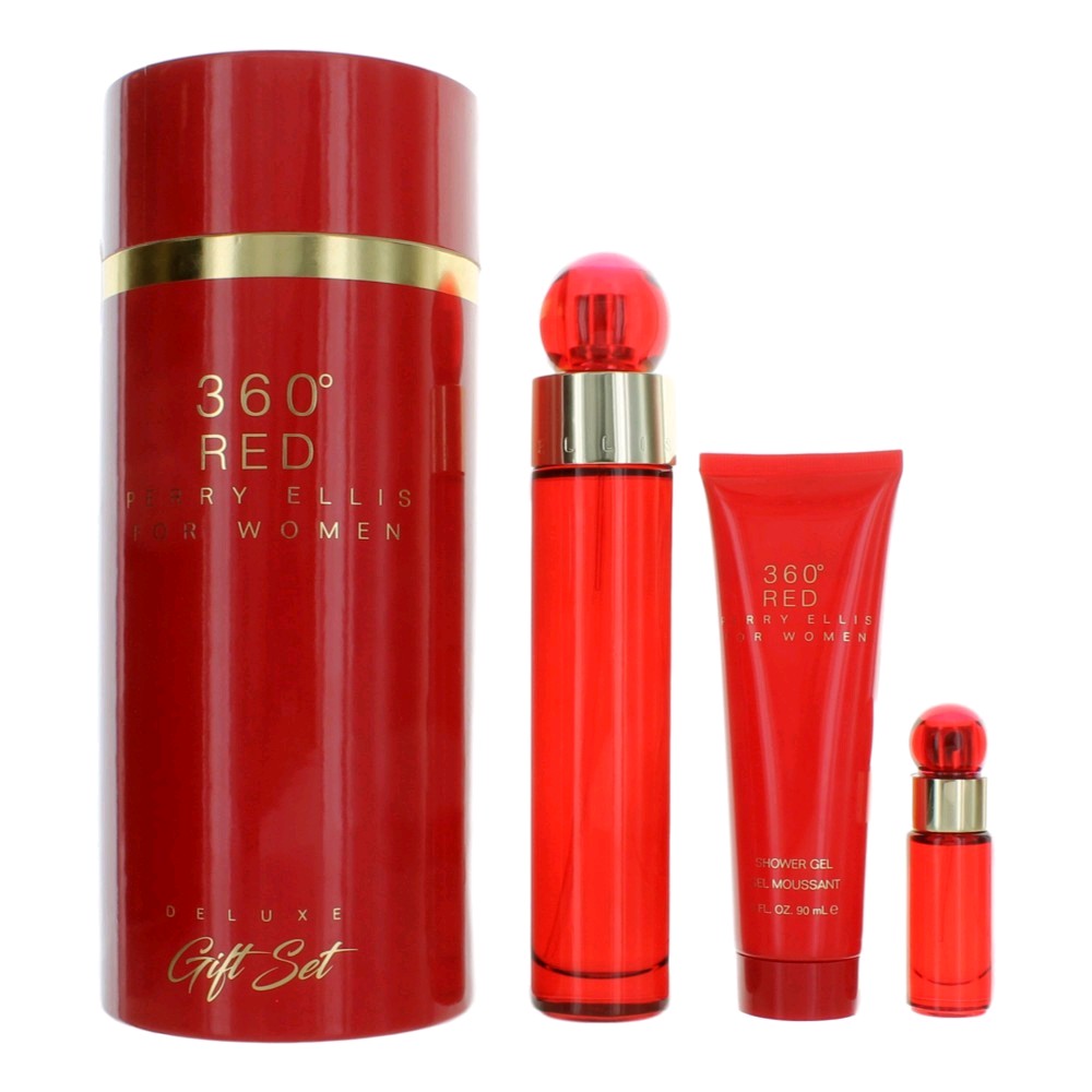 Perry Ellis 360 Red Perry Ellis 3 Piece Set Women - Pertinacia Perfume