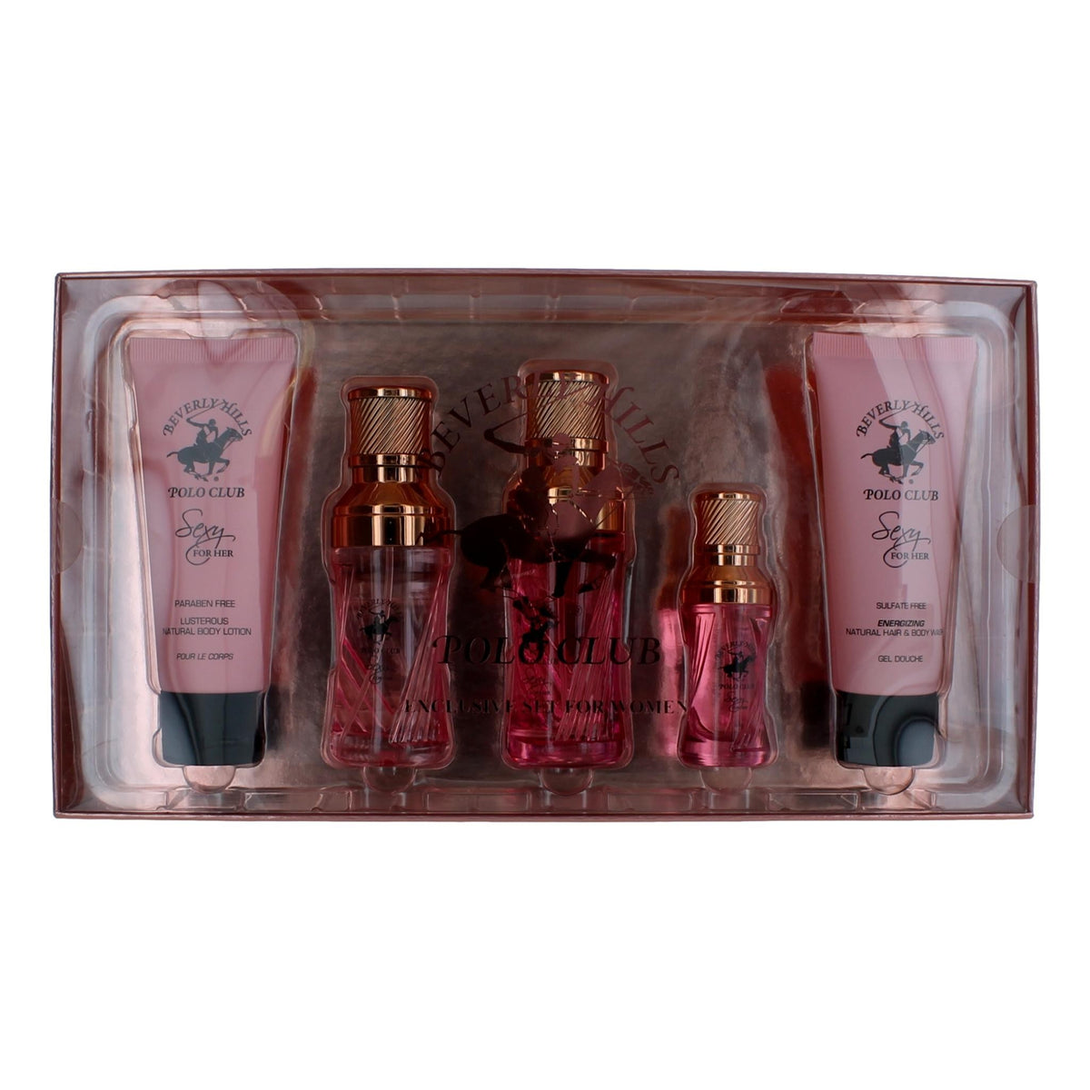 BHPC Sexy Beverly Hills Polo Club 5 pc Gift Set Women. - Pertinacia Perfume