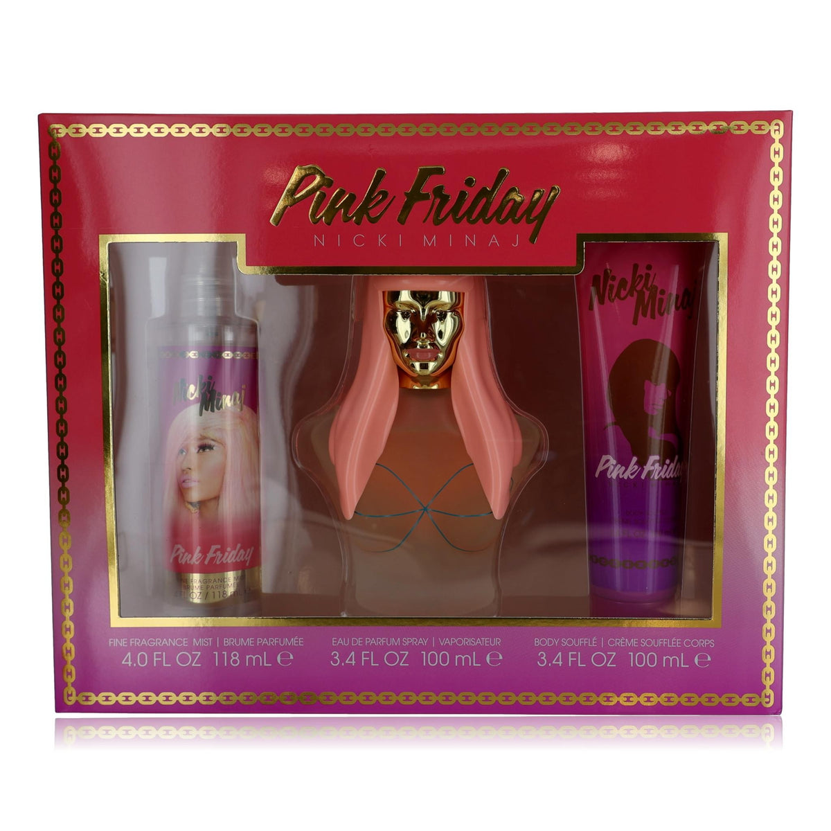 Pink Friday Nicki Minaj 3 Piece Gift Set Women - Pertinacia Perfume
