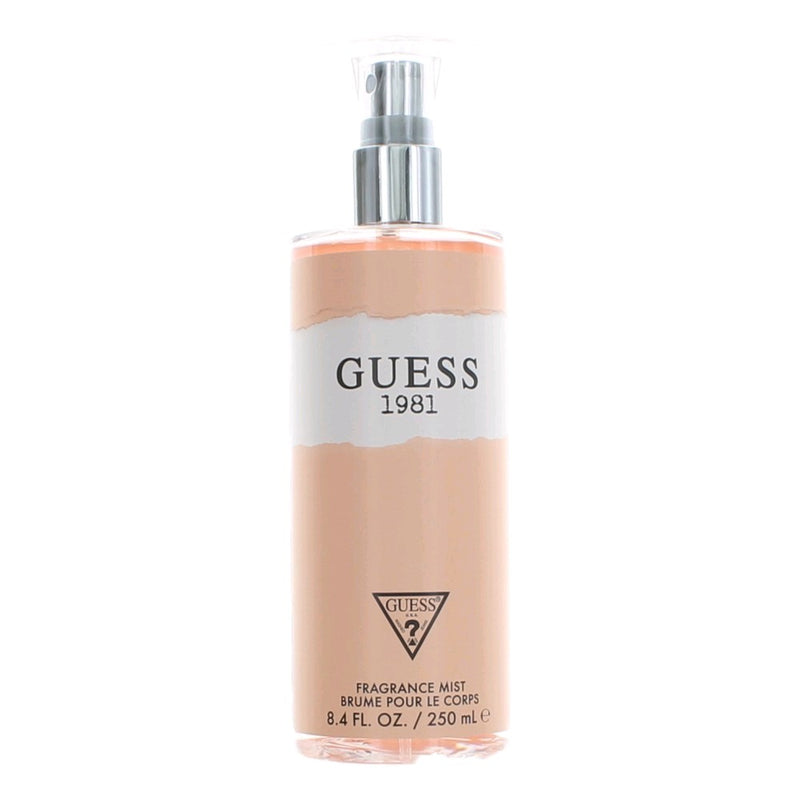 Guess 1981 by Guess fragrance mist for women, 8.4 oz bottle with floral and fruity scent in a sleek spray bottle.