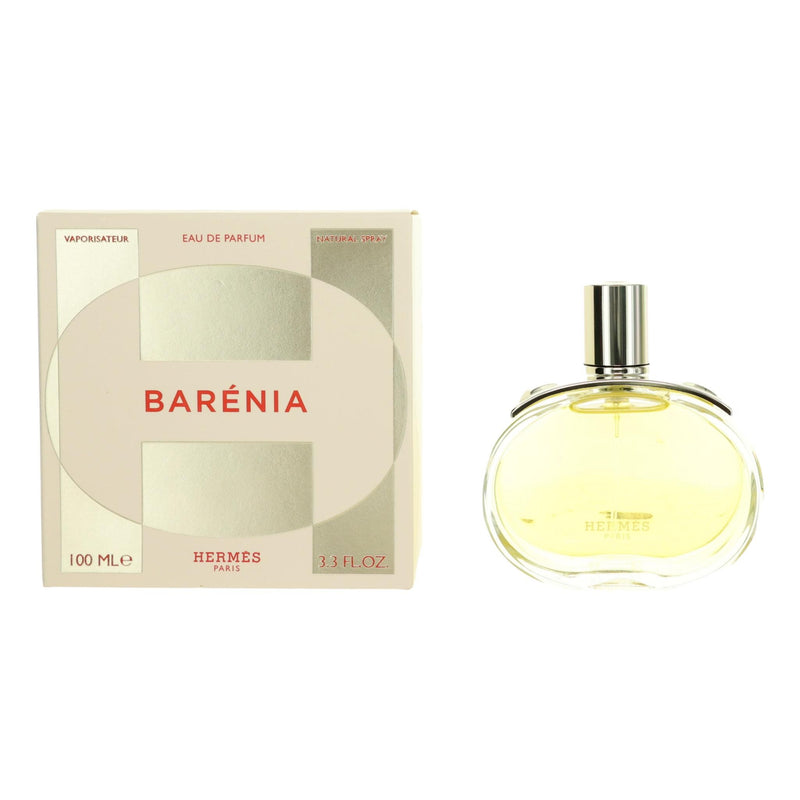 Hermes Barenia 3.4 oz women’s EDP spray bottle with elegant packaging and floral perfume design.