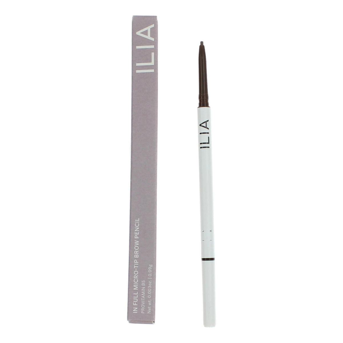 ILIA In Full Micro-Tip Brow Pencil ILIA .003 oz Eyebrow Pencil- Soft Brown - Pertinacia Perfume