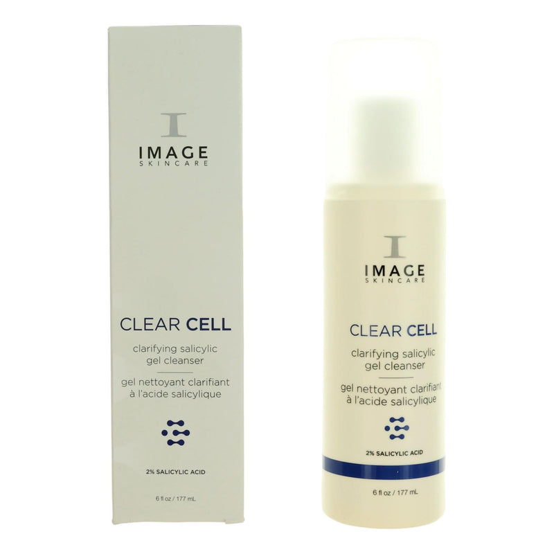 Image Skincare Clear Cell Clarifying Salicylic Gel Cleanser in 6oz, a physical gel cleanser for acne-prone skin.