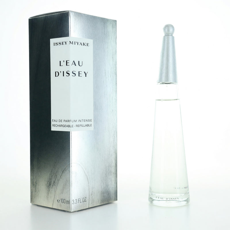 Issey Miyake L'eau D'issey 3.3 oz EDP Intense spray for women, bottle with elegant design and fragrance cap.