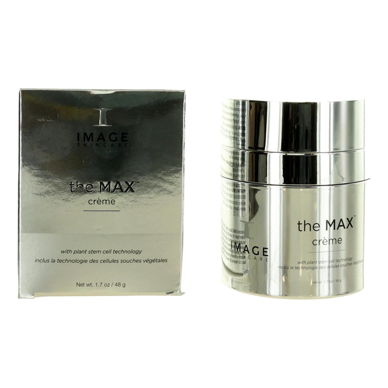 Image Skincare The Max face cream in 1.7 oz jar, showcasing the physical skincare product with a sleek container.