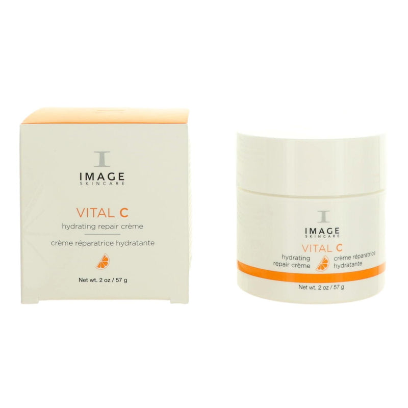 Image Skincare Vital C Hydrating Repair Creme in 2oz jar, a nourishing night moisturizer with a rich, physical skincare formula.