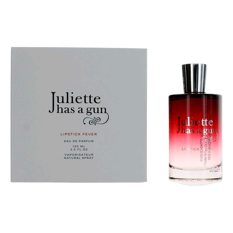 Juliette Has a Gun Lipstick Fever 3.3 oz EDP spray for women, featuring elegant perfume bottle with stylish design.