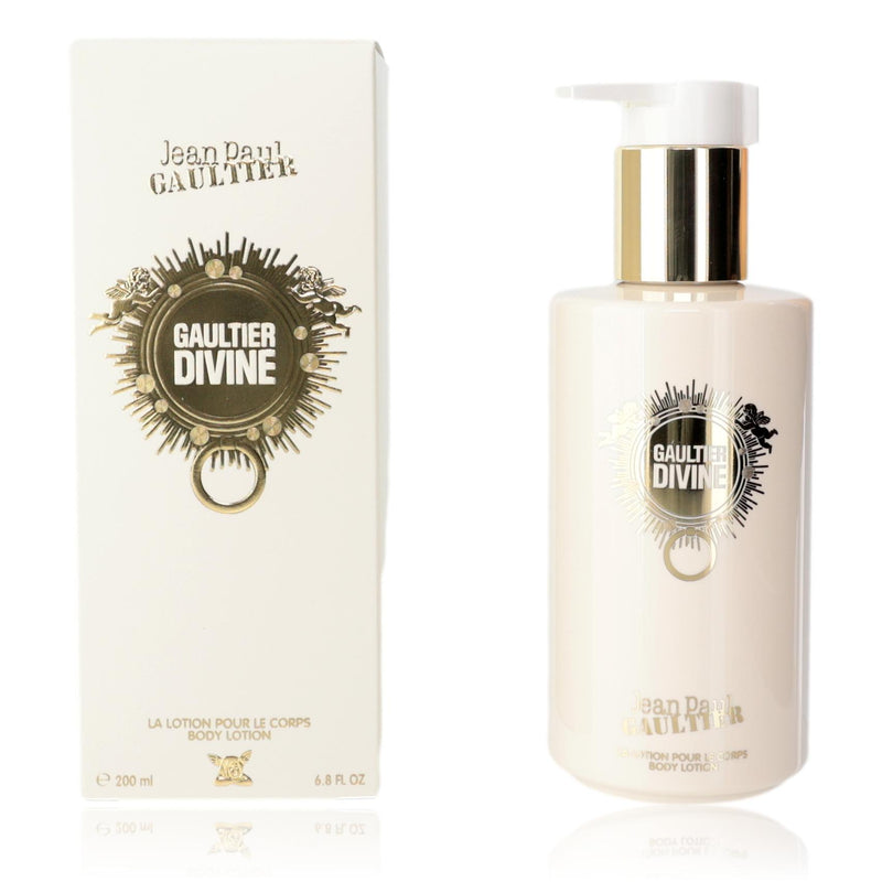 Divine by Jean Paul Gaultier women’s 6.8 oz body lotion bottle with elegant packaging.