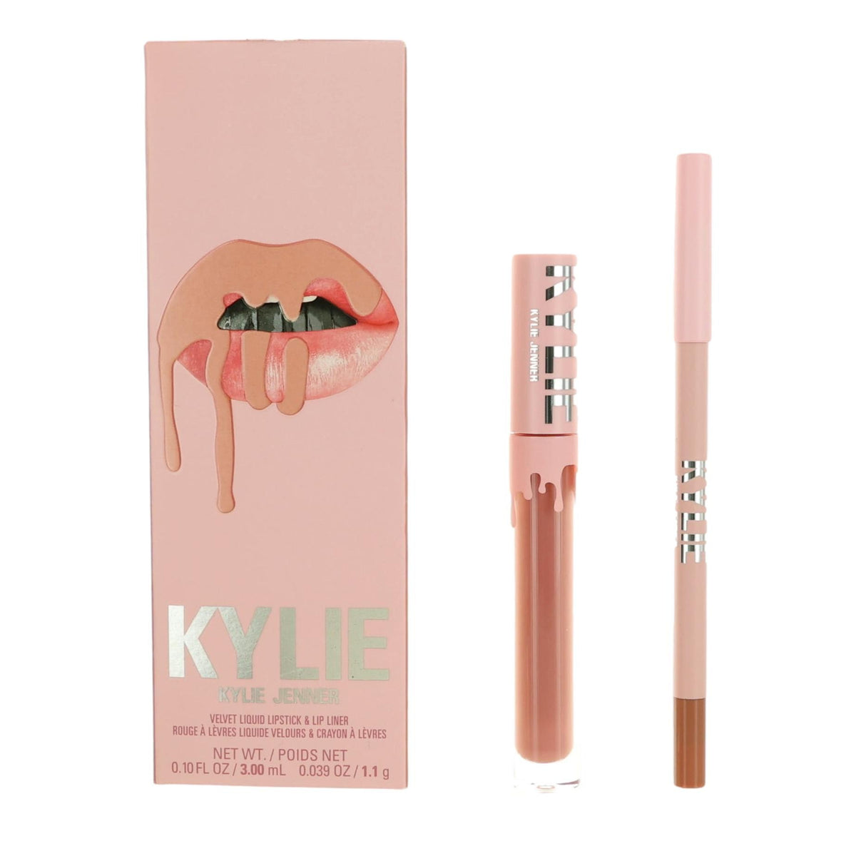 Kylie Velvet Liquid Lipstick & Lip Liner Kylie Jenner Lip Kit - Bare - Pertinacia Perfume