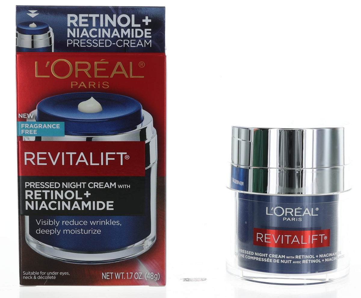 L'Oreal Revitalift 1.7oz Pressed Night Cream with Retinol + Niacinamide - Pertinacia Perfume
