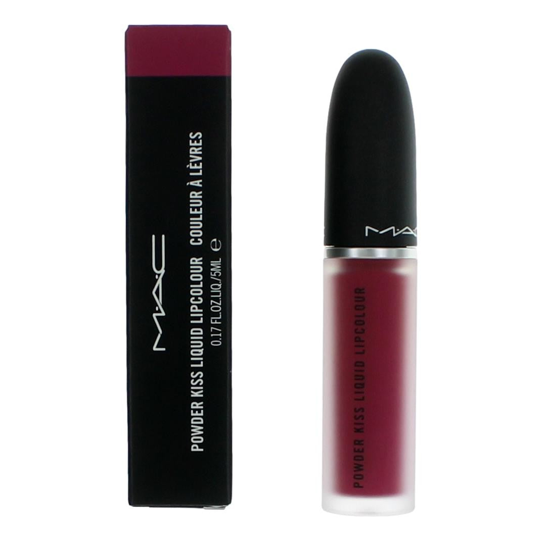 MAC Powder Kiss Liquid Lipcolor MAC .17 oz Lipstick- 986 Make It Fashun! - Pertinacia Perfume