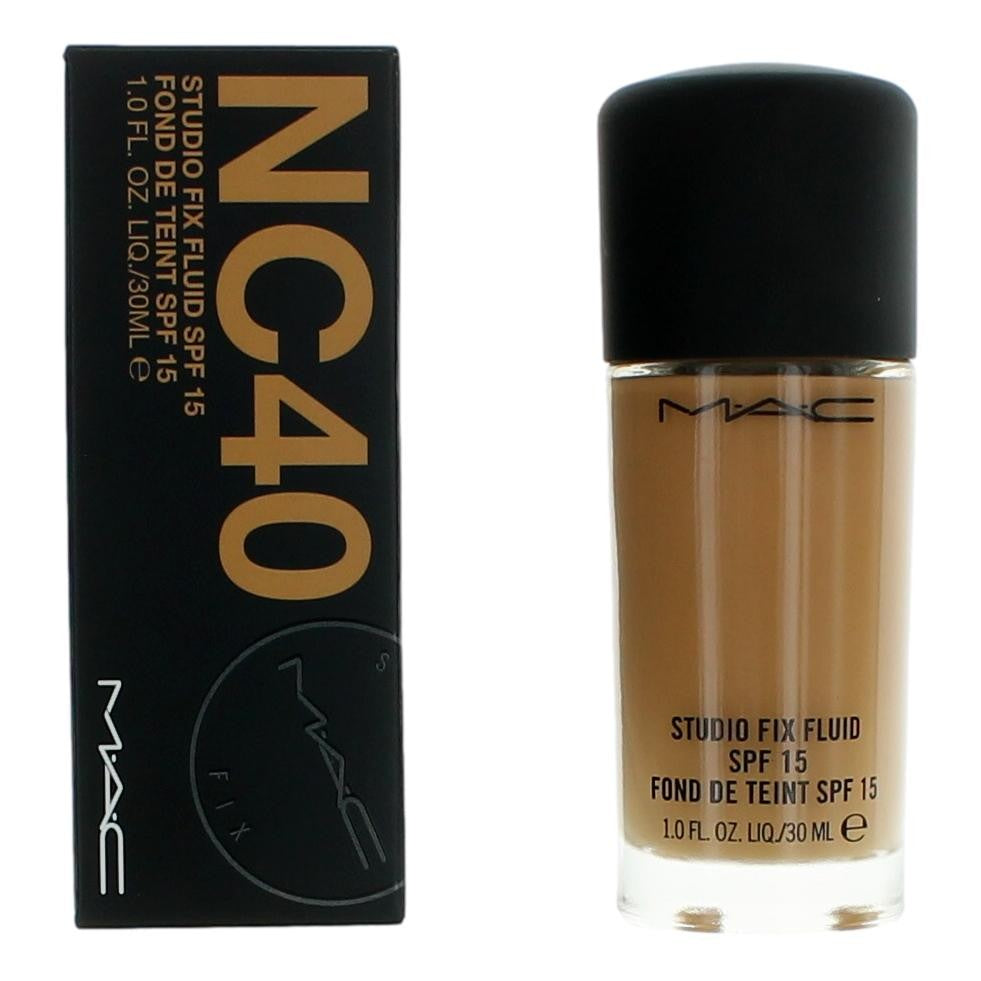 MAC Studio Fix Fluid MAC 1 oz Foundation SPF15- NC40 - Pertinacia Perfume