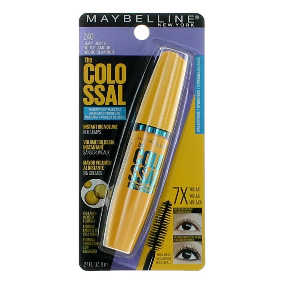 Maybelline The Colosal Waterproof Mascara Maybelline 0.27oz - 240 Glam Black - Pertinacia Perfume