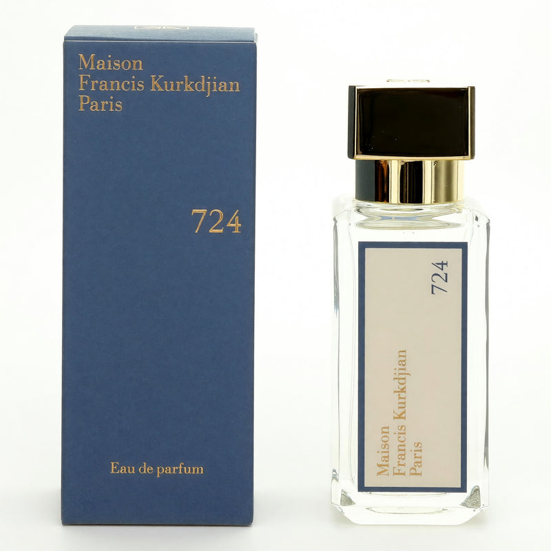 Maison Francis Kurkdjian 724 perfume EDP spray for women, 1.2 oz bottle, elegant design with a sleek glass container.