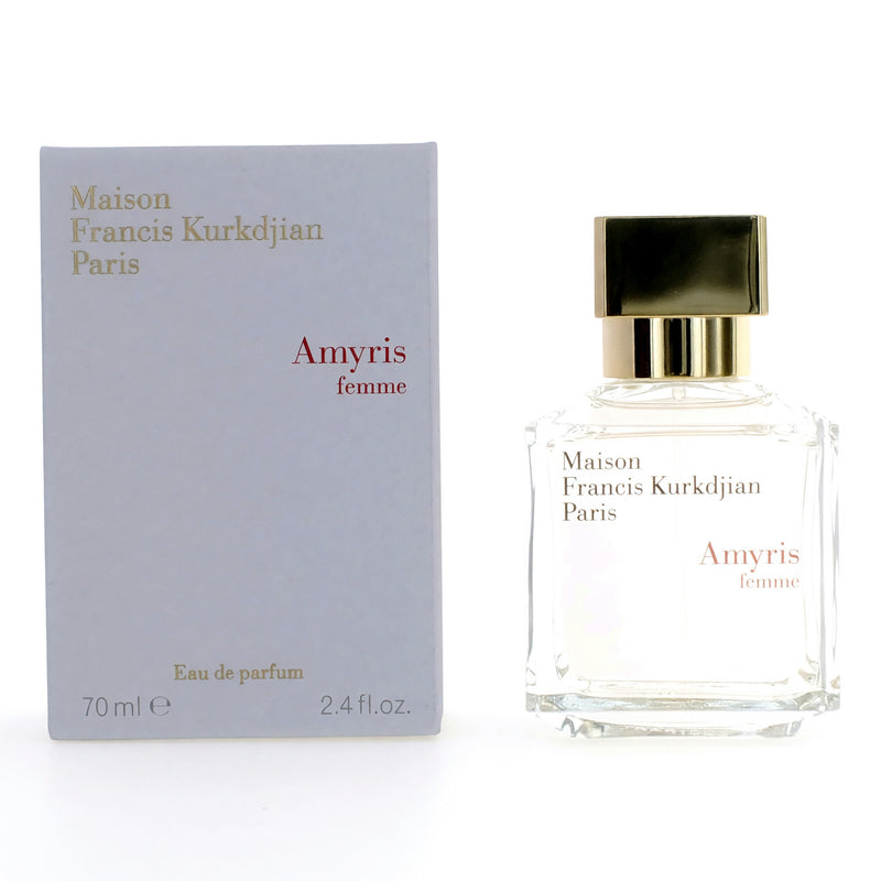 Maison Francis Kurkdjian Amyris Femme 2.4 oz Eau de Parfum spray for women, featuring a sleek bottle and elegant design.
