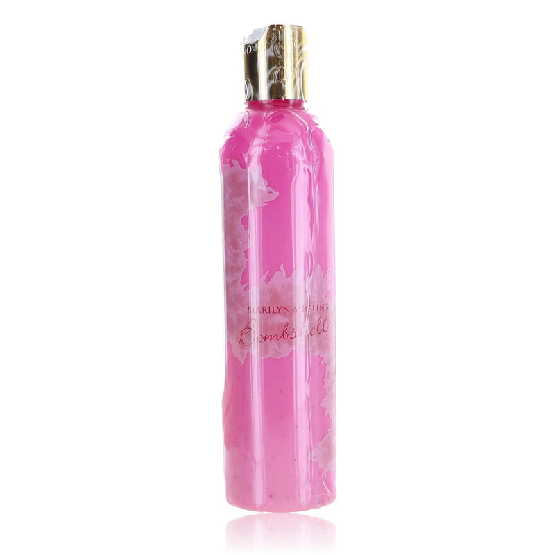 Marilyn Miglin Bombshell 8 oz body glow for women, shiny and smooth skin with a luminous finish in a physical product container.