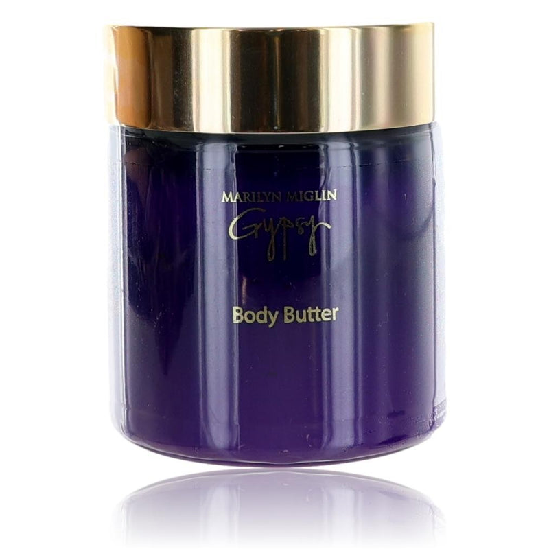 Marilyn Miglin Gypsy 8 oz body butter jar for women with a smooth, creamy texture and elegant packaging.