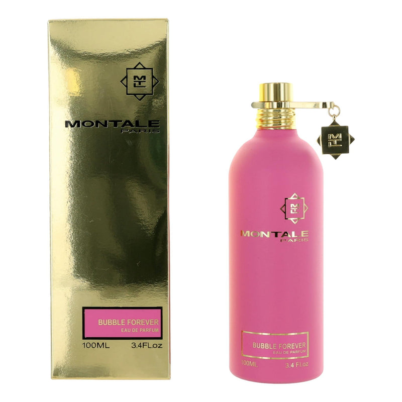 Montale Bubble Forever unisex 3.4 oz EDP spray bottle with sleek design and label showing the Montale brand.