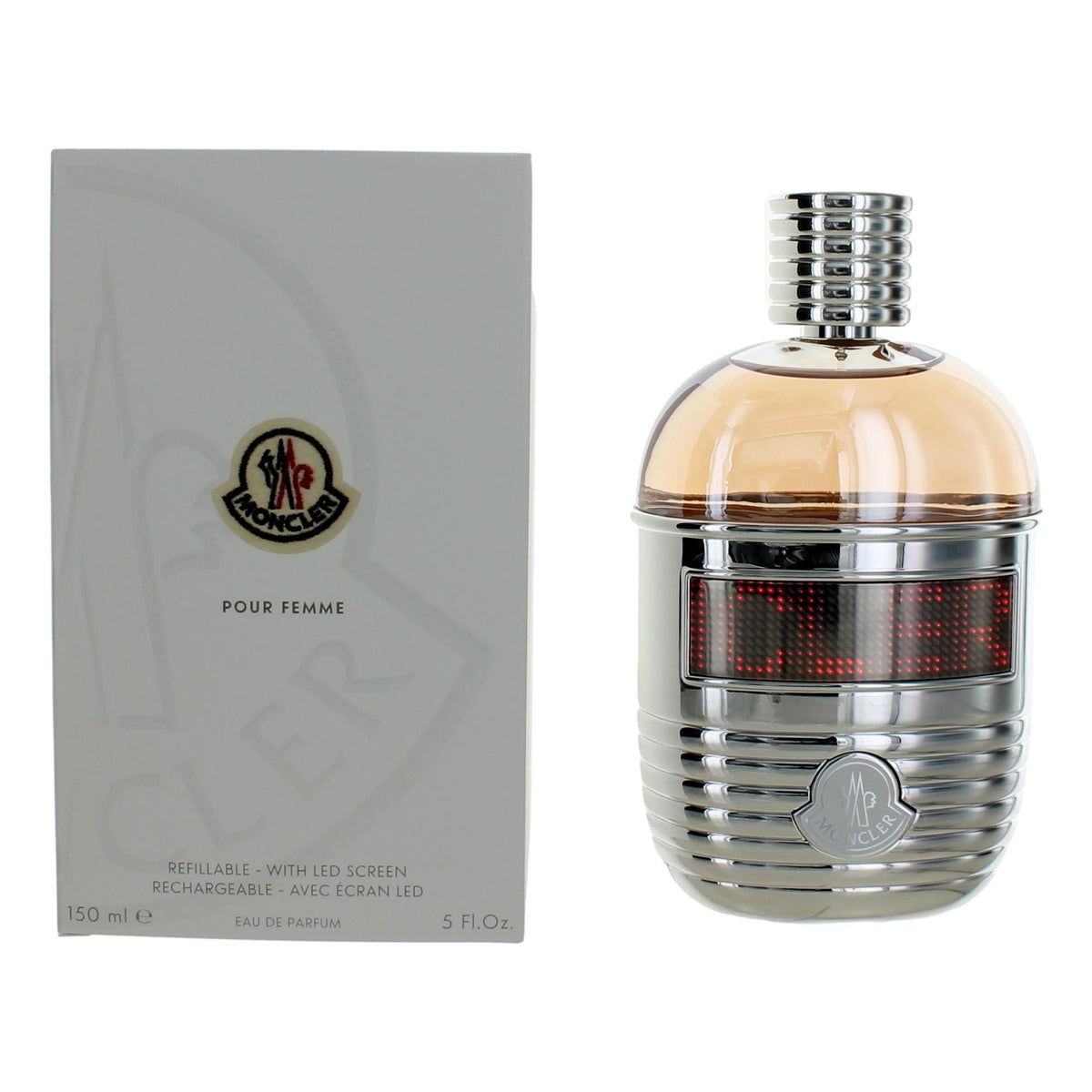 Moncler Pour Femme Moncler 5oz Refillable EDP Spray women with LED Screen - Pertinacia Perfume