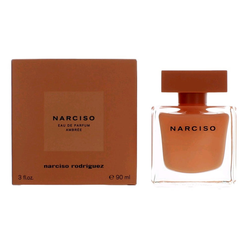 Narciso Ambree by Narciso Rodriguez 3 oz women’s EDP spray bottle, elegant perfume container with a sleek design.